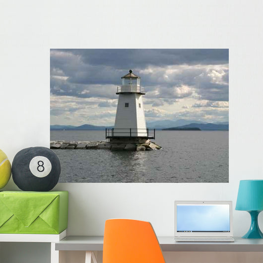 Lake Champlain Lighthouse Wall Decal