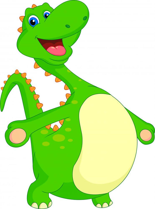 Cute Dinosaur Cartoon Wall Decal