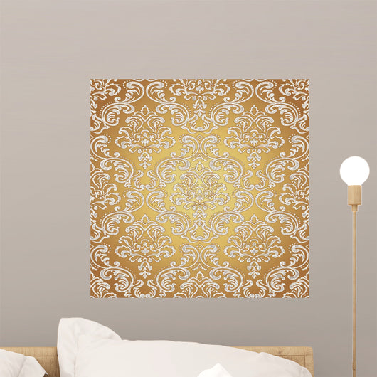Seamless Pattern Background Damask Wallpaper Wall Decal Design 2