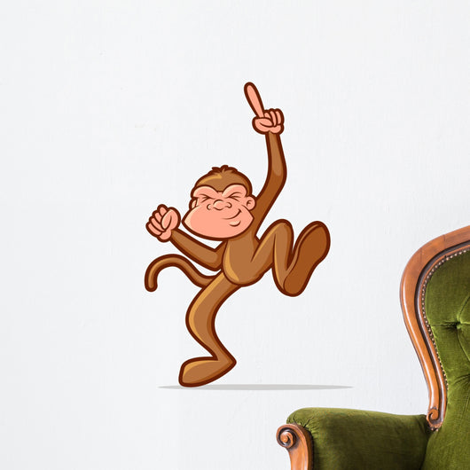 Dancing Monkey Wall Decal