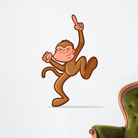 Dancing Monkey Wall Decal