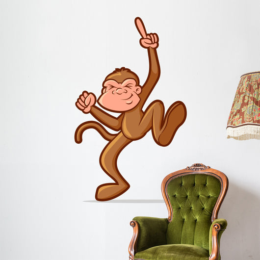 Dancing Monkey Wall Decal