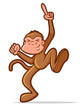 Dancing Monkey Wall Decal