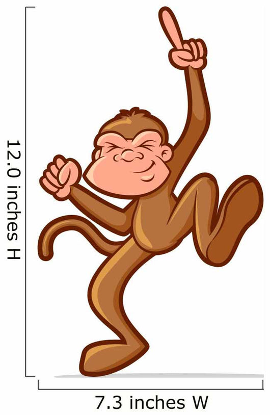 Dancing Monkey Wall Decal