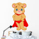 Bear Superhero Cartoon Wall Decal