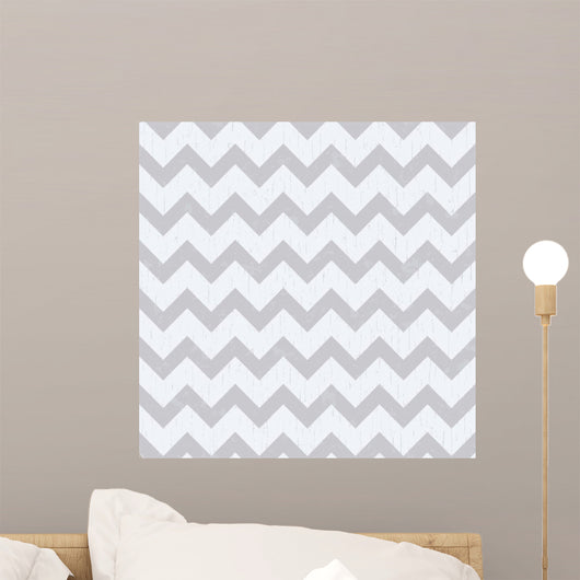 Seamless Chevron Grey Pattern Wall Decal