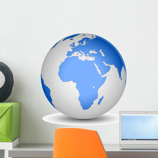 White and Blue globe