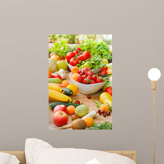 Organic fruits and vegetables