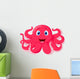 Cute octopus cartoon Wall Decal