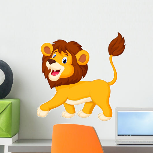 Lion Walking Wall Decal