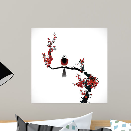 bird painting Wall Mural