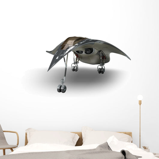 futuristic military spaceship Wall Decal