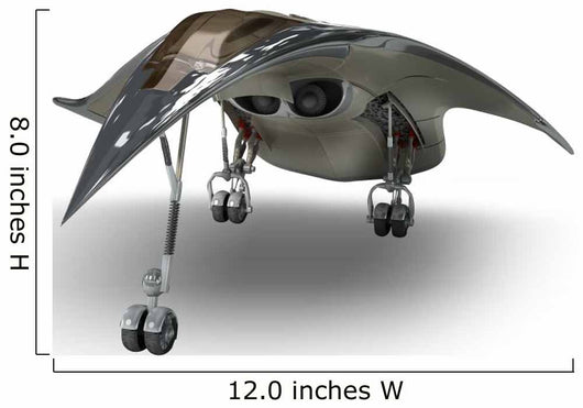 futuristic military spaceship Wall Decal