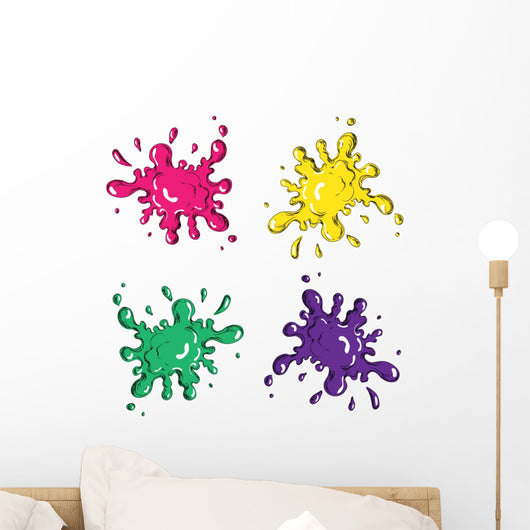 colored blots Wall Decal