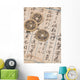antique chinese book page and coin for background