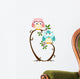 Cute Couple Owls On The Tree Wall Decal