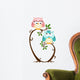 Cute Couple Owls On The Tree Wall Decal