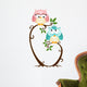 Cute Couple Owls On The Tree Wall Decal