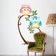 Cute Couple Owls On The Tree Wall Decal