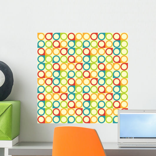 Seamless Geometric Pattern Wall Decal Design 3