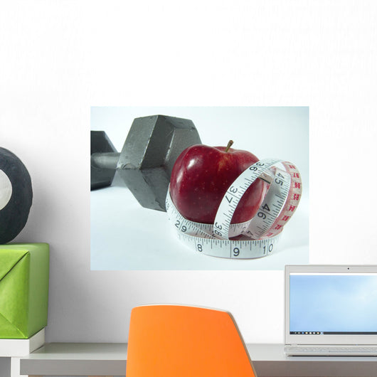 healthy diet & exercise Wall Decal