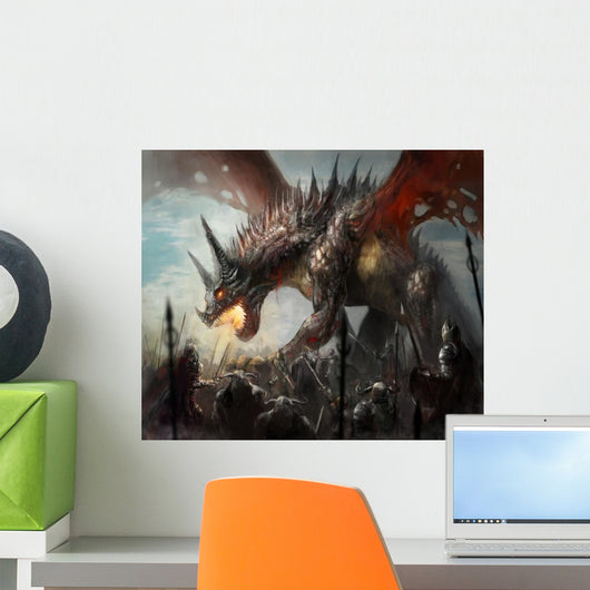 Dragon Hunt Wall Decal