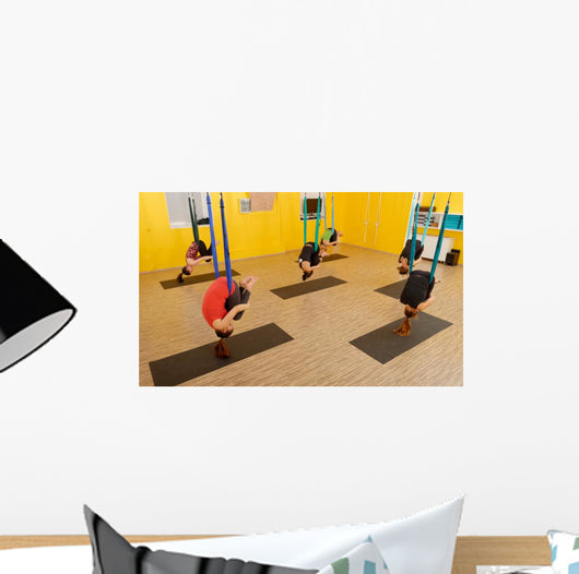 Women Doing anti Gravity Wall Decal