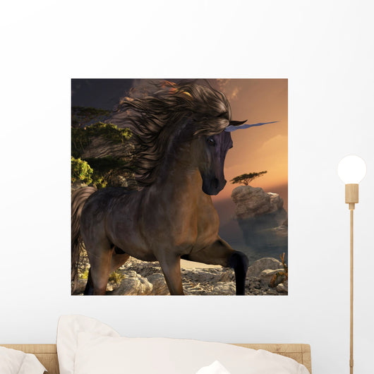 Grulla Buck Unicorn Wall Mural
