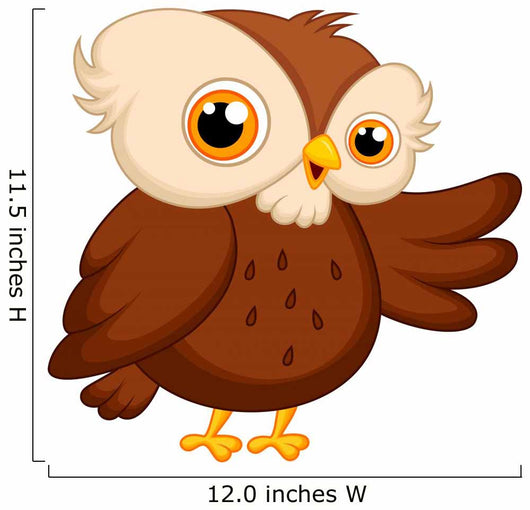 Cute Owl Cartoon Waving