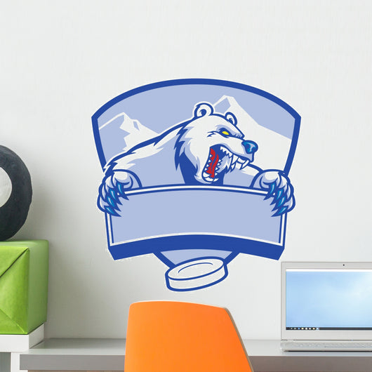 polar bear mascot Wall Decal