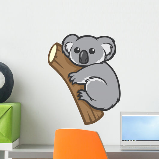 cute koala on a tree Wall Decal