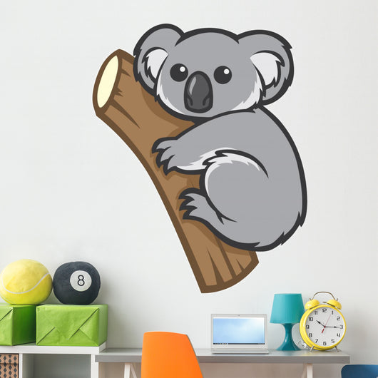 cute koala on a tree Wall Decal