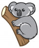 cute koala on a tree Wall Decal