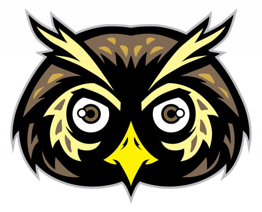 owl head mascot Wall Decal