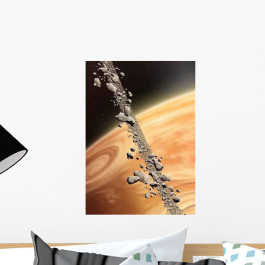 Anneau D'asteroides Espace Wall Decal