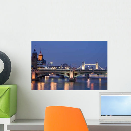 Night Shot Thames Wall Decal
