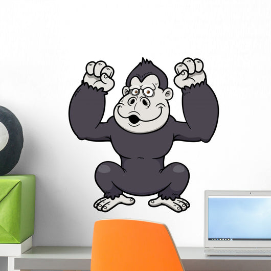 Vector Illustration of Gorilla Cartoon