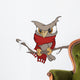 Owl in the winter cartoon Wall Decal