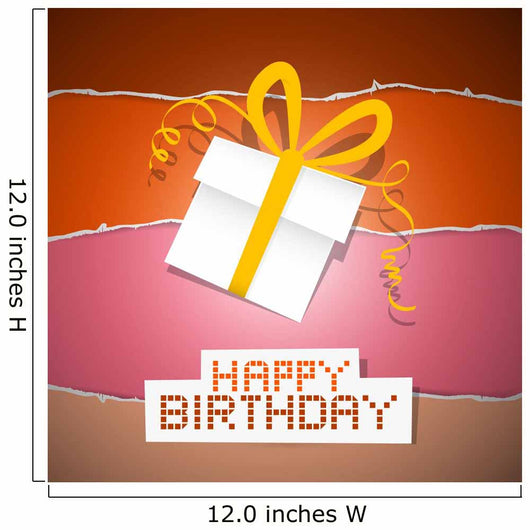 Happy Birthday Torn Paper Retro Background