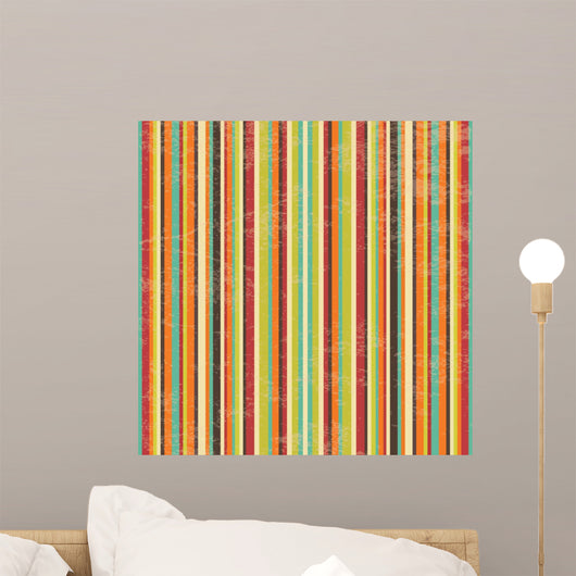 Seamless Geometric Striped Wall Decal