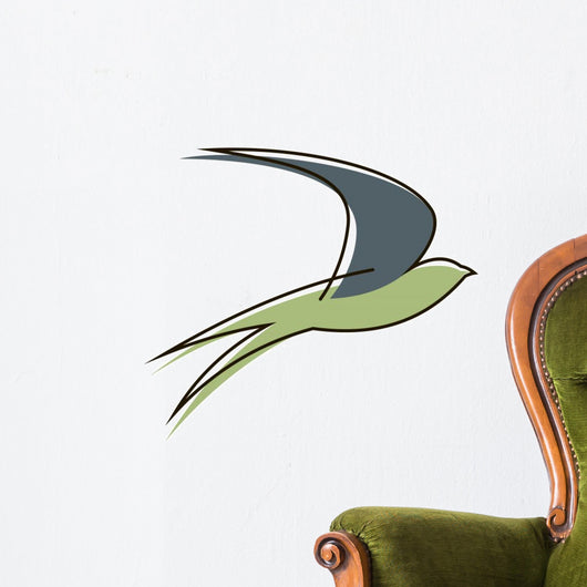 Flying swallow bird Wall Decal