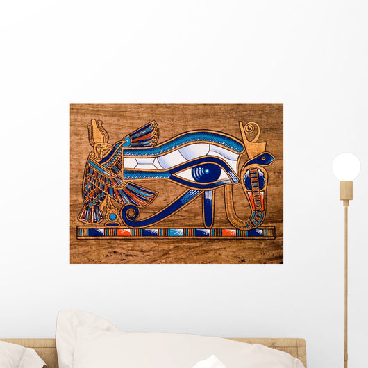 Egyptian Papyrus Horus Eye Wall Mural