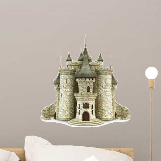 Castle, isolated on the white background