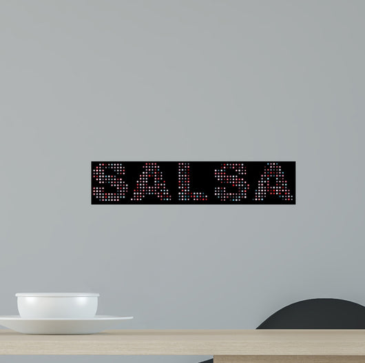 Salsa led text