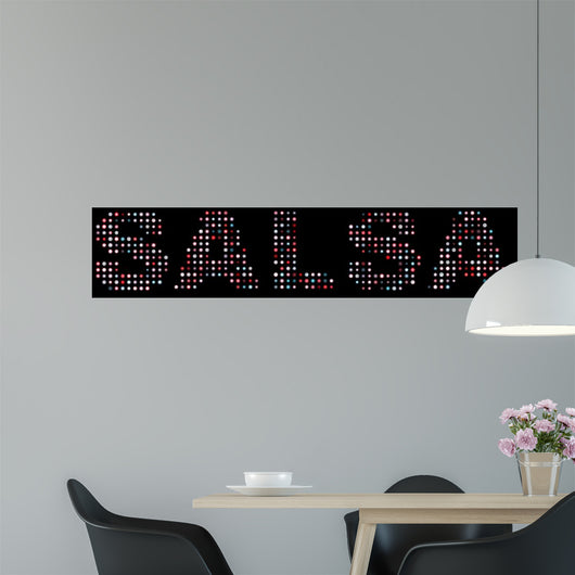 Salsa led text