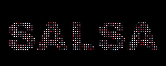Salsa led text