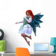 Red Haired Fairy Wall Decal