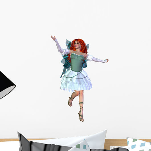 Red haired fairy Wall Decal