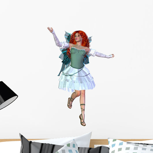 Red haired fairy Wall Decal