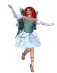 Red haired fairy Wall Decal